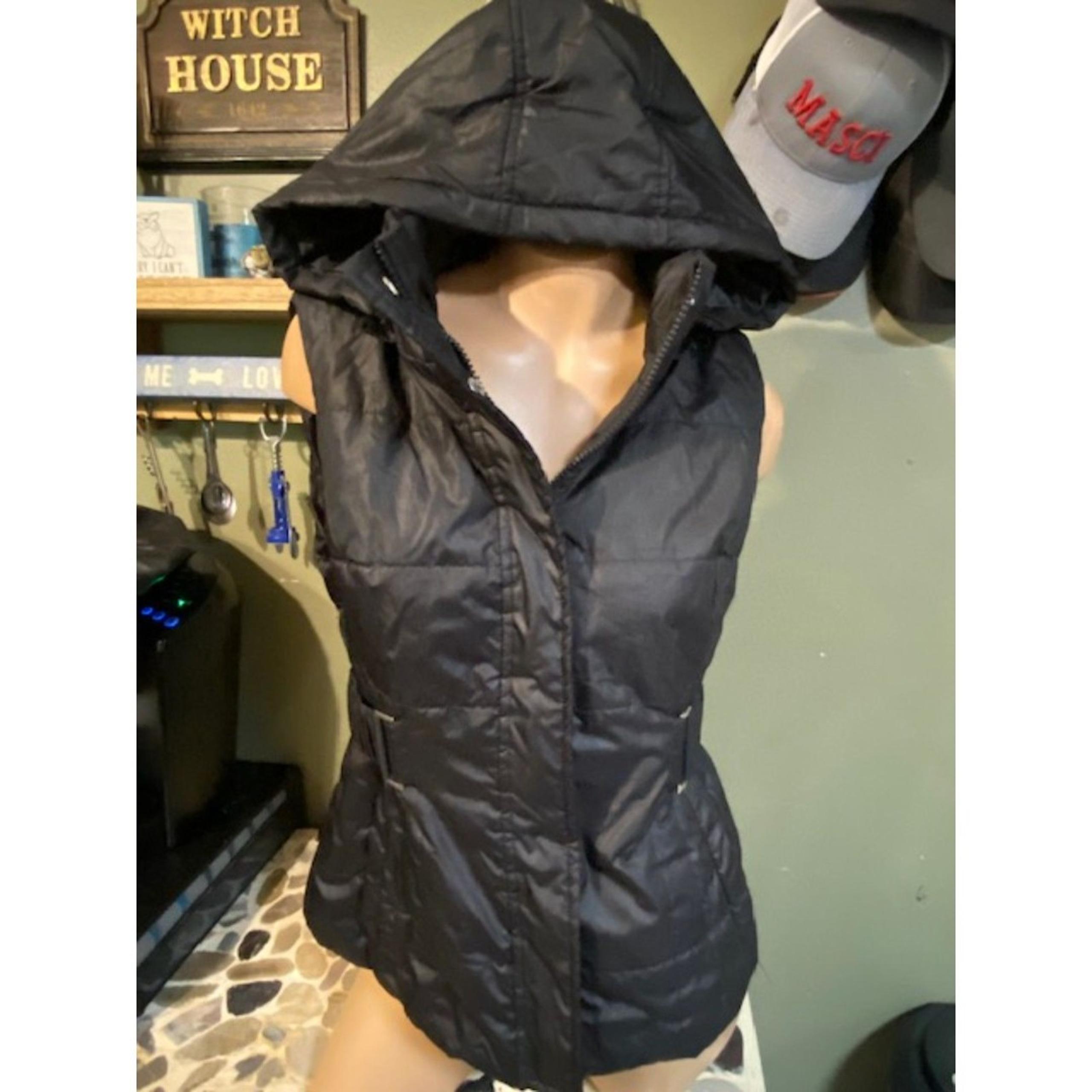 New York & Company Puffy Black Vest XS