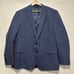 Ralph Lauren Suit Blazer 46 Pants 40 Heather Blue Wool Linen Blend