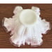 Vintage Fenton Pink Scalloped Glass Bowl, 4 Inches Tall, 7 Inches In Width
