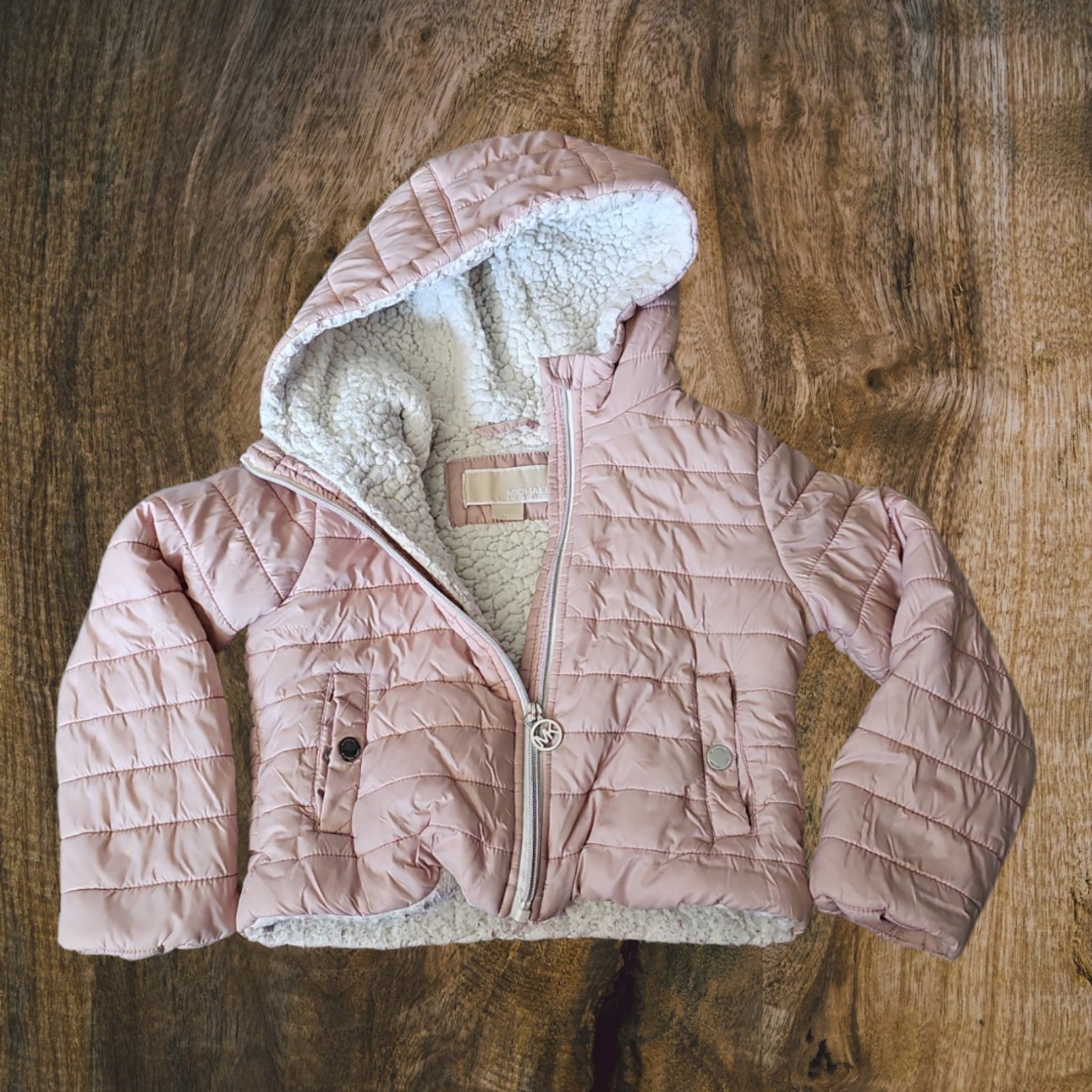 Designer girls size 4 clothes michael khors pink coat jacket