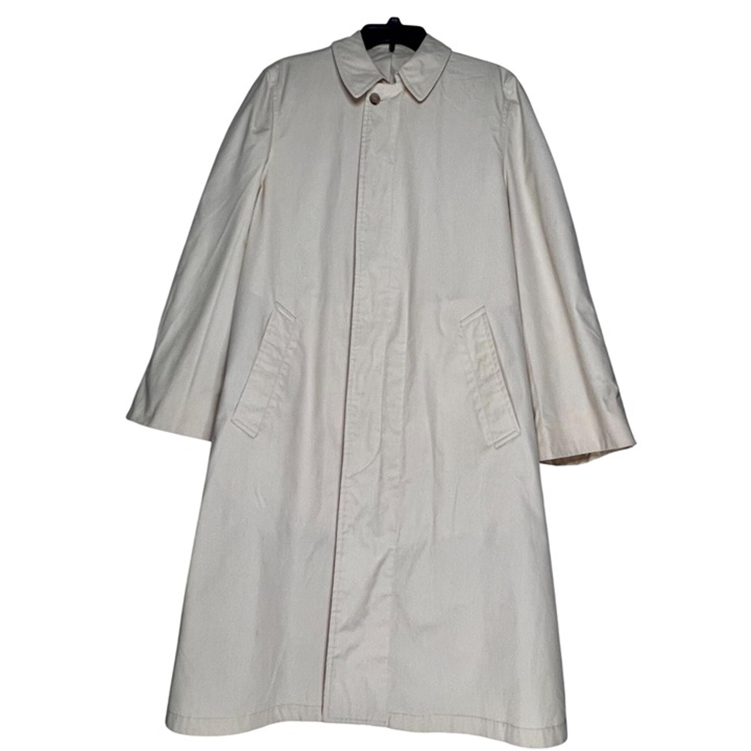 London Fog By Reeves Trench Coat Calibre Cloth Khaki/Beige 38 Long