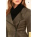 Foxiedoc Cutting Edge Suede Long Jacket Olive Green XS