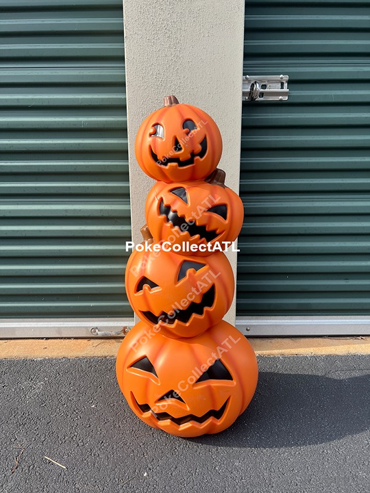 *NEW* Cracker Barrel 3 Ft Stacked Pumpkins Blow Mold Halloween *FREE SHIPPING*