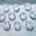 NEW ~ 12 ~ Sobieski Vodka Shot Glasses Embossed Crowned Lion Logo & Name New in