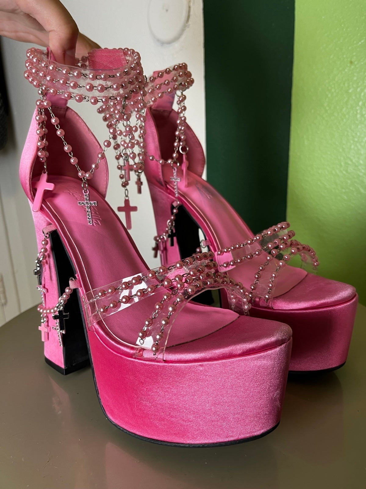 Sweet Holy Revelation Platform Heels by Sugar Thrillz