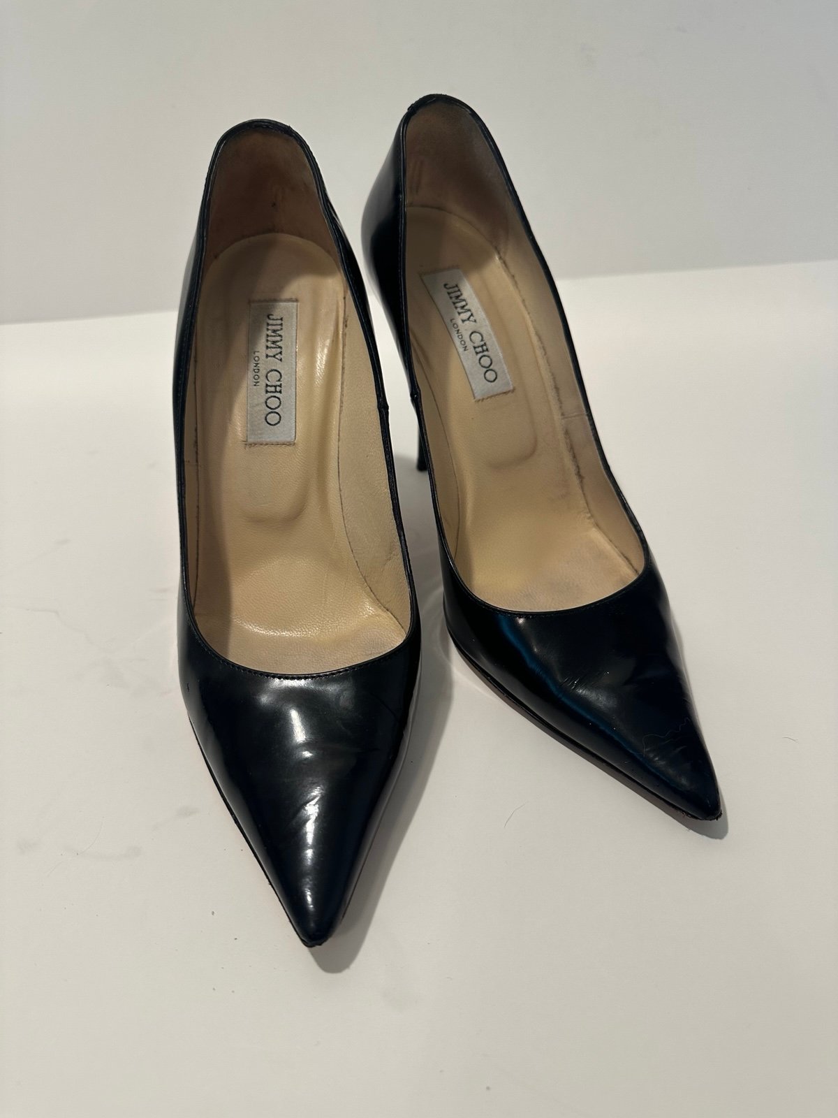 Jimmy Choo Patent Leather Point-toe Stiletto Heel - Size 39
