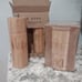 Rae Dunn Bamboo salt pepper grinders and spice stack