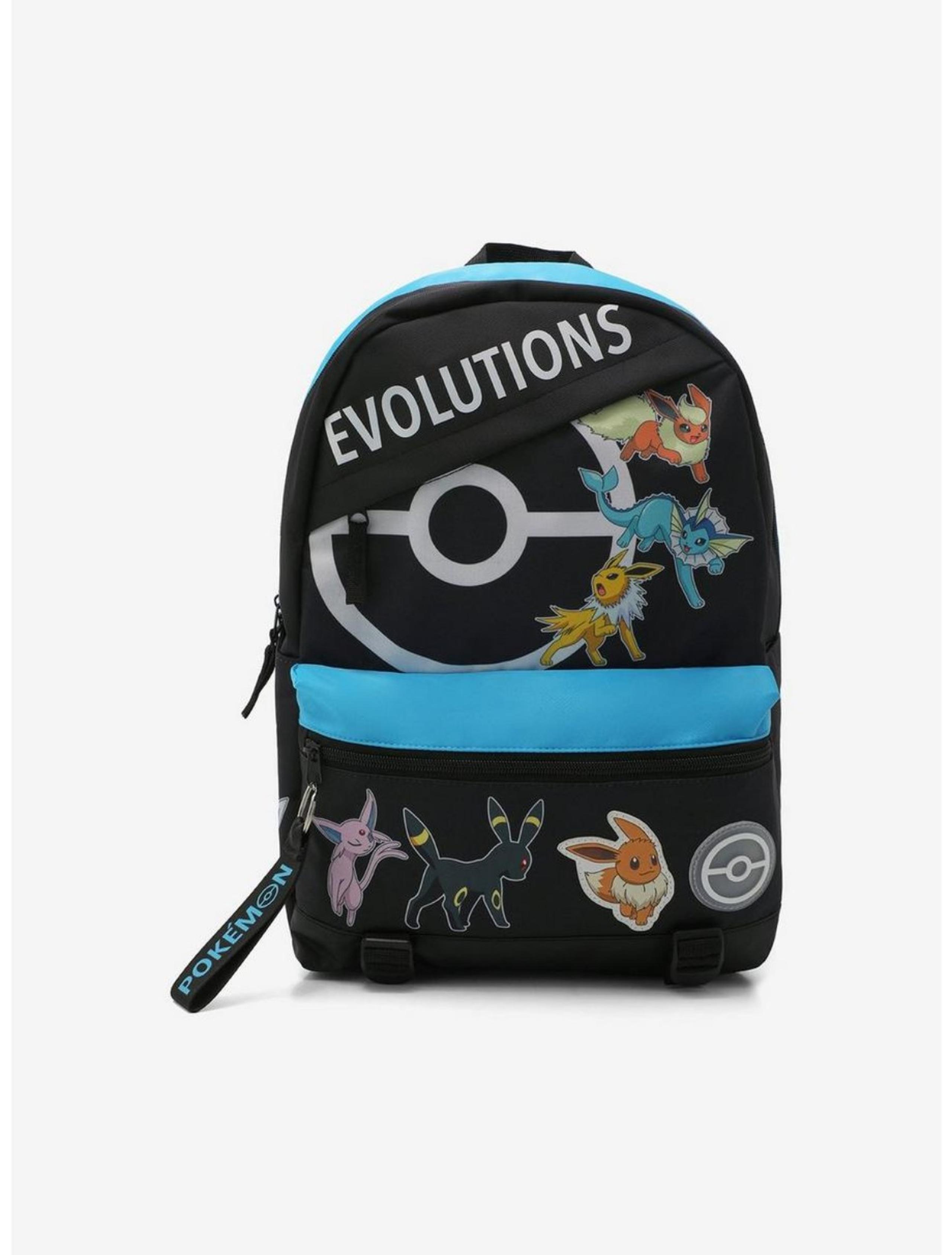 Pokemon Eevee Evolutions Backpack EXTRA LARGE w/ FREE patch
