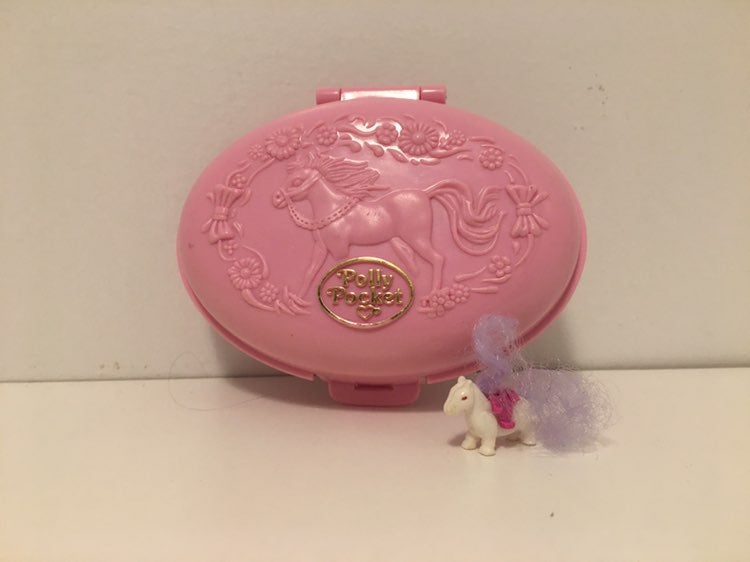 Vintage Polly Pocket 1995 Shetland Pony incomplete