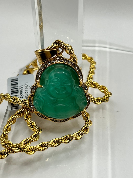 Small Buddha Pendant 14K Gold