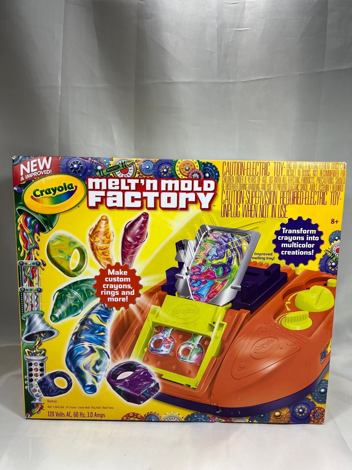 Crayola Melt 'N Mold Factory 24 Crayon Maker Custom Crayons Rings & more NEW