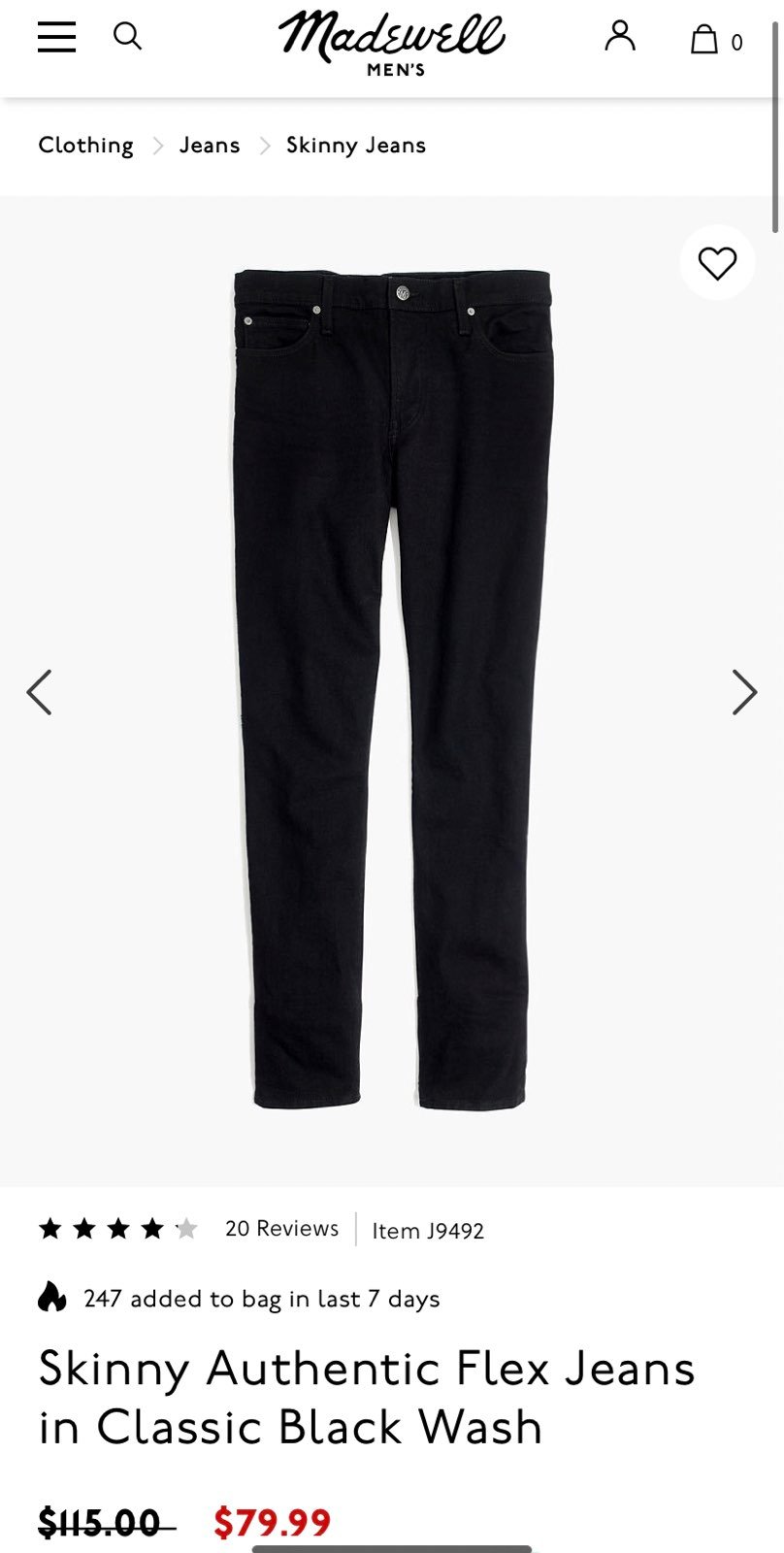 Madewell Men's Jeans