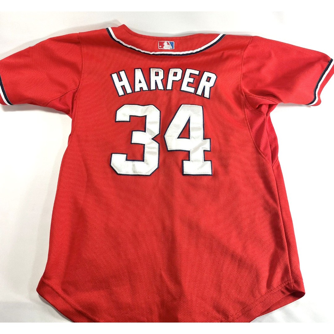 Majestic Cool Base Bryce Harper #34 Washington Nationals MLB Youth Small