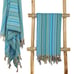 Sand Free Blue Bohemian Towel - Turkish Cotton Beach Bath Boho Towels Turquoise
