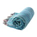 Sand Free Blue Bohemian Towel - Turkish Cotton Beach Bath Boho Towels Turquoise