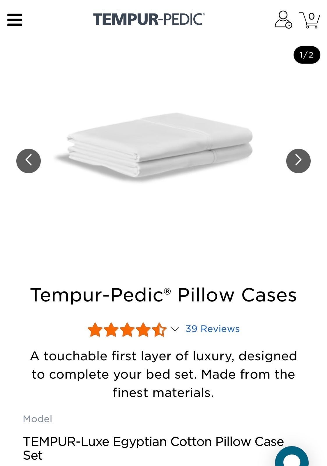 Tempur-Pedic® Pillow Cases (2)