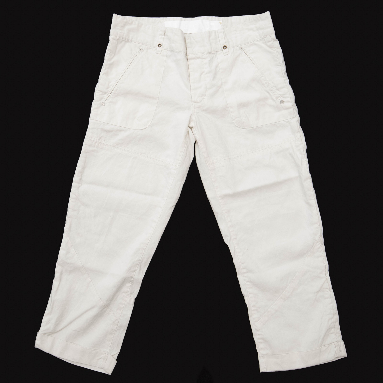Joe's Jeans White The Pant Cropped Linen Blend Pants Size 27
