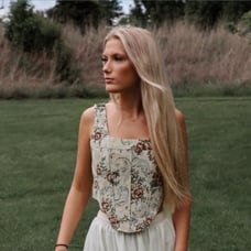 New Floral Corset Boho Western Boning Bustier Top