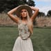 New Floral Corset Boho Western Boning Bustier Top