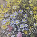 Vintage Original Signed M. Brown Oil Painting 11×14 Wood Framed Floral Art