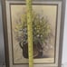 Vintage Original Signed M. Brown Oil Painting 11×14 Wood Framed Floral Art