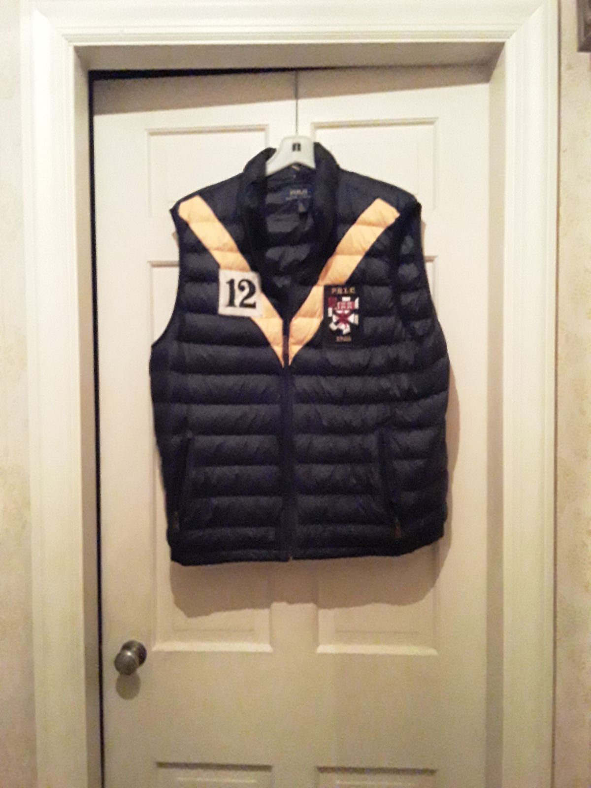 Mens Polo 90% Down Vest Size Large