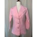 1970s Old Town Baby Pink Barbie Glinda Disco Leisure Blazer Pant Suit Set S