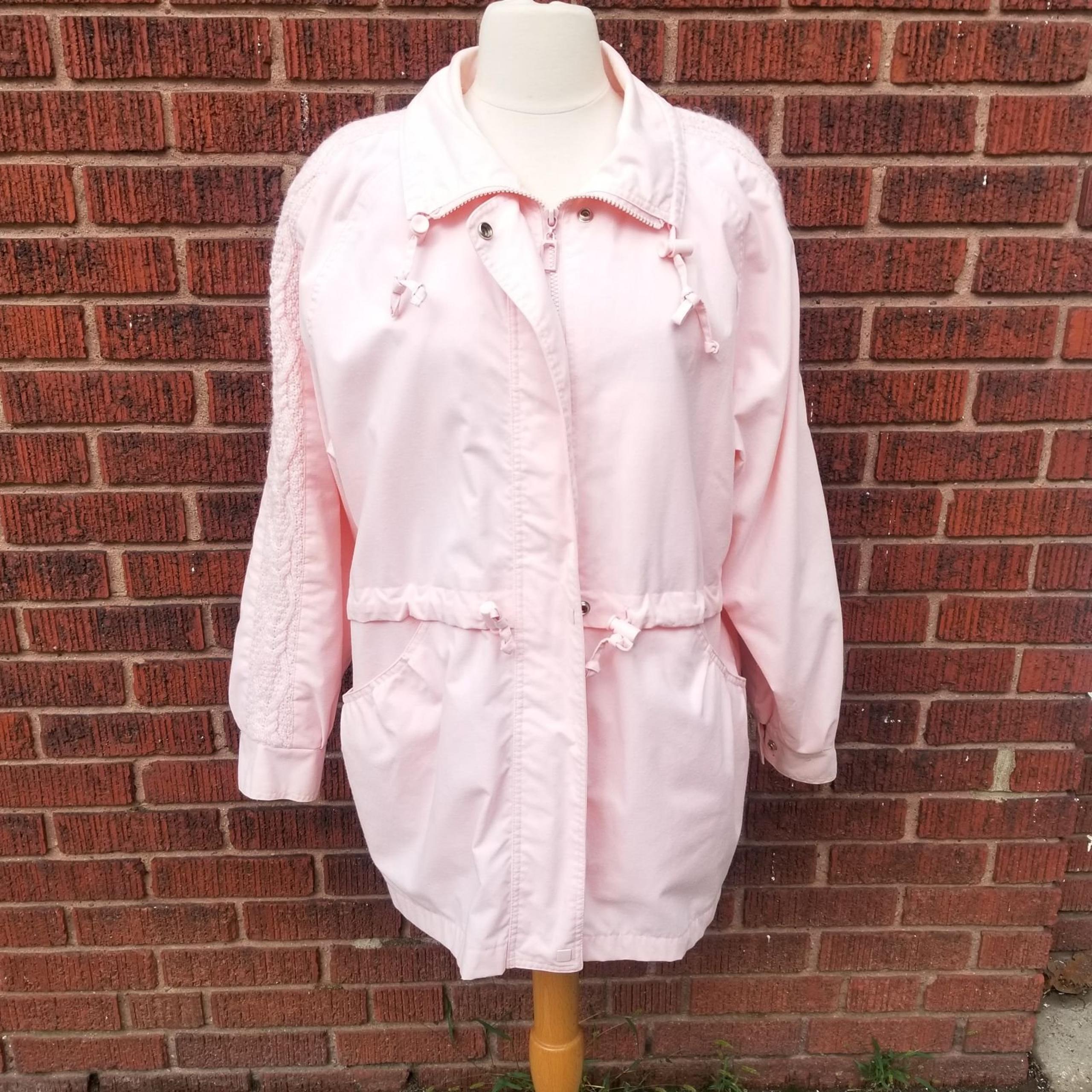 Pink cableknit jacket
