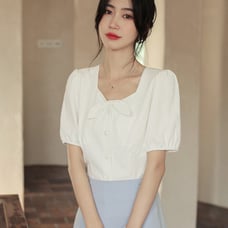 Puff sleeve top blouse