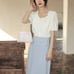 Puff sleeve top blouse