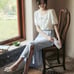 Puff sleeve top blouse