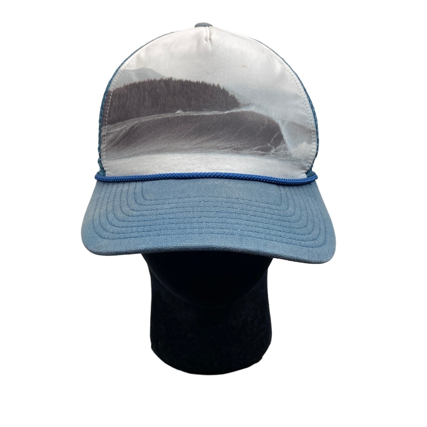 Rare Patagonia Interstate Wave Mesh Trucker Hat Snapback Gorpcore
