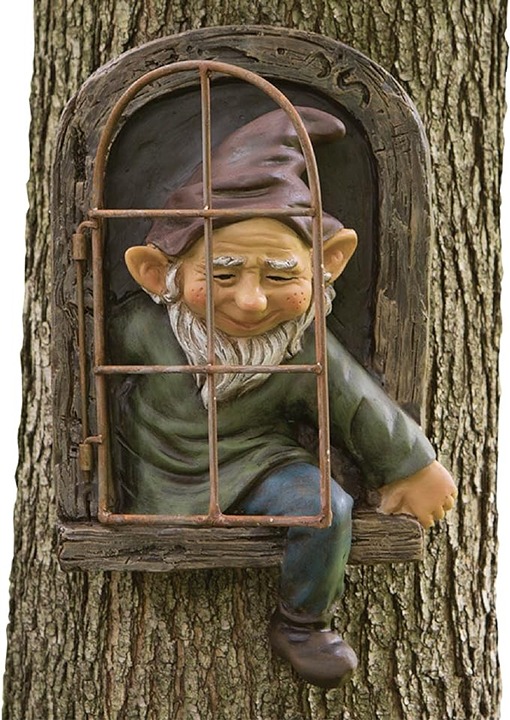 Elf Out The Door Tree Hugger Yard Decorations 12-inch