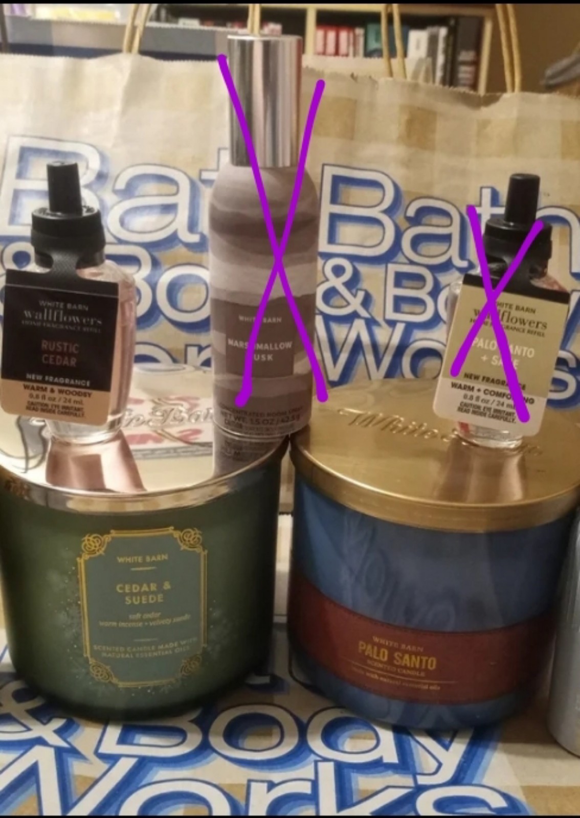 B&BW Woodsy Fragrances Candles Wallflower Cedar & Suede Palo Santo Rustic Cedar