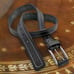 Men Leather belt Black size M/L/S
