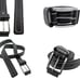 Men Leather belt Black size M/L/S