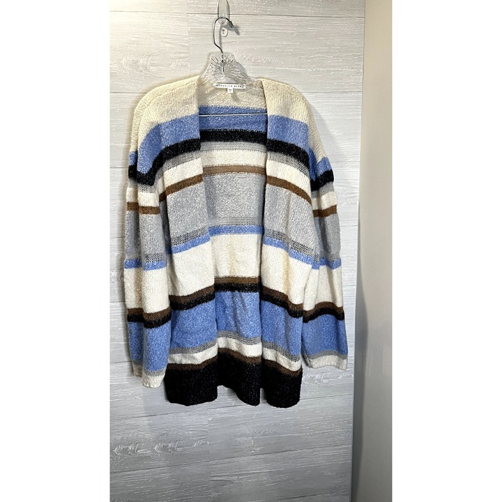 VERONICA BEARD Women's Cardigan Color Block Striped store Draped Cardigans Long Sleeve