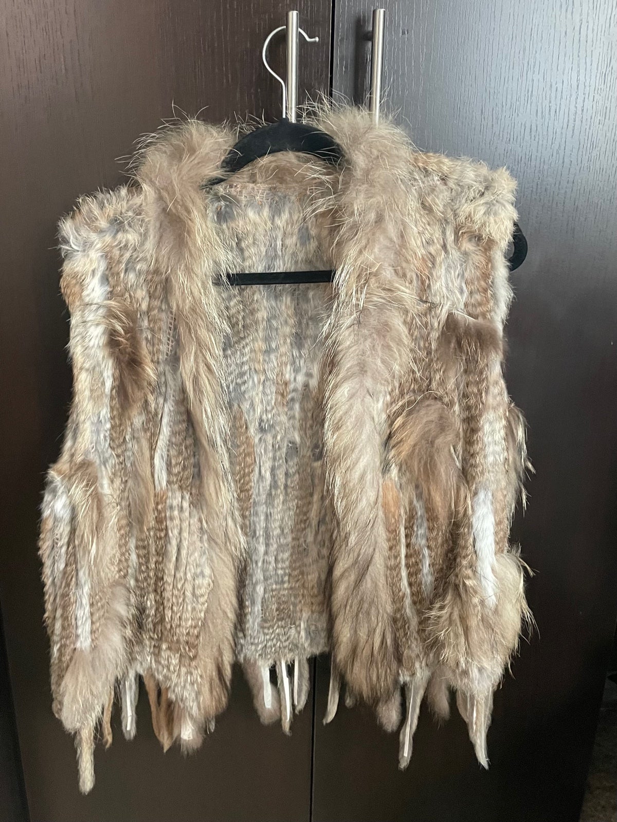 rabbit fur vest