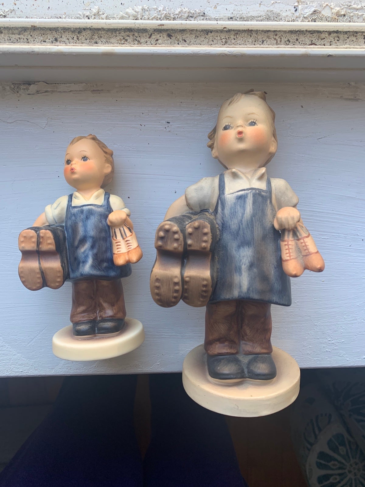Hummel & Goebel Boy Cobbler figurines vintage
