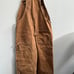 Carhartt Men's Brown Duck Bill Overalls Workwear Double Knee 36x34 RN 14806