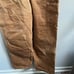 Carhartt Men's Brown Duck Bill Overalls Workwear Double Knee 36x34 RN 14806