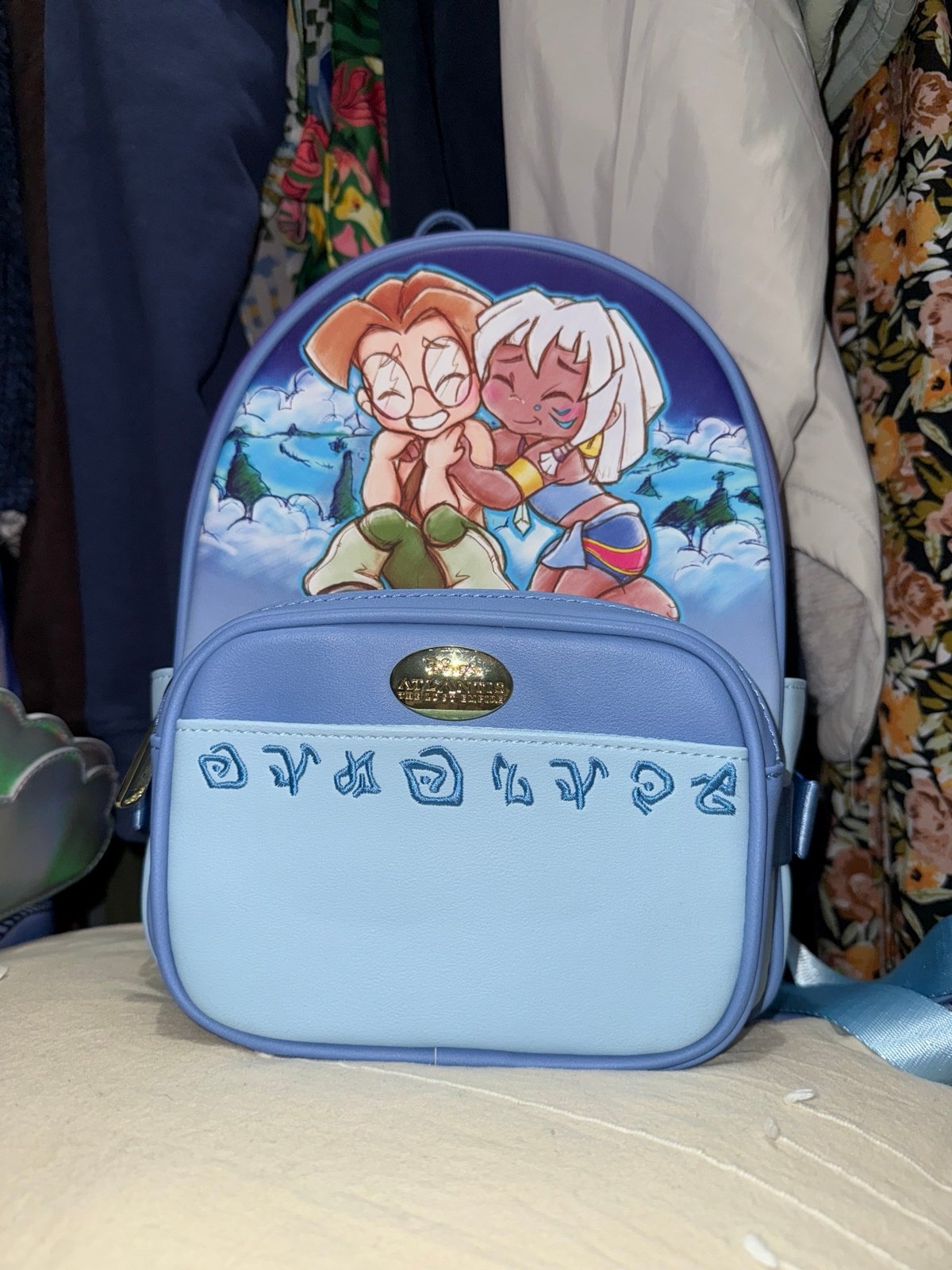 BoxLunch Exclusive Atlantis Chibi Milo & Kida 2-in-1 Mini Backpack & Fanny Pack