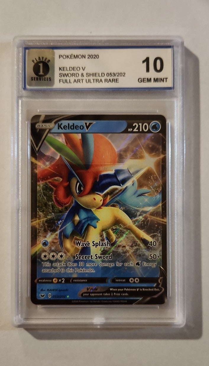 P1 Gem Mint 10 Keldeo V - 053/202