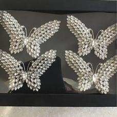 BUTTERFLY BLING NAPKIN RINGS
