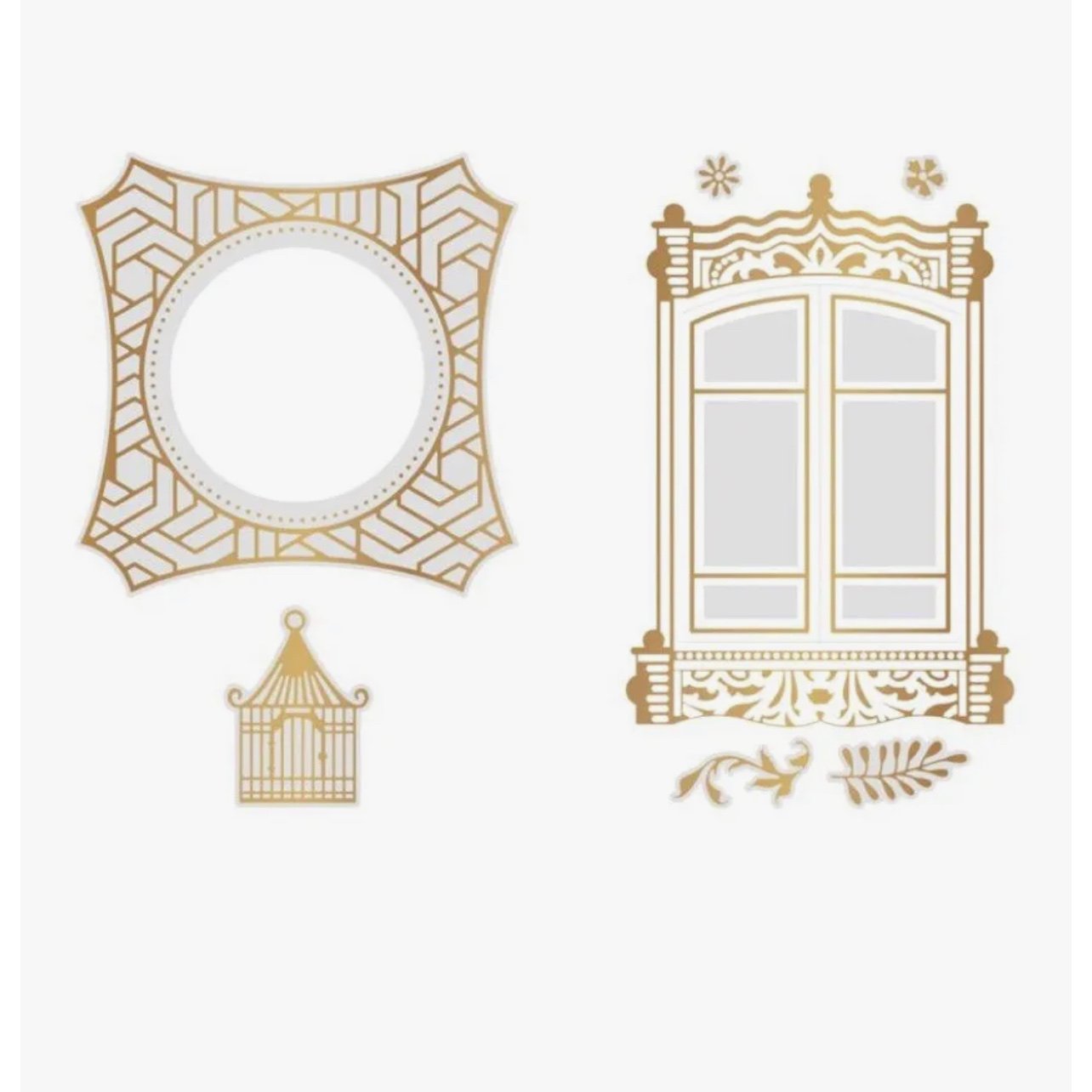 Couture Creations Cut, Foil and Emboss Cage Window Dies