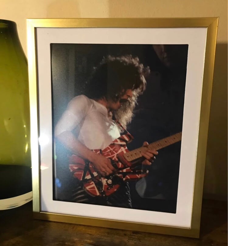 Rare Edward Van Halen Print 8x10.5