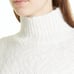 Vince Wool-Blend Nubby-Knit Turtleneck Sweater in Cream Size XXS