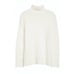 Vince Wool-Blend Nubby-Knit Turtleneck Sweater in Cream Size XXS