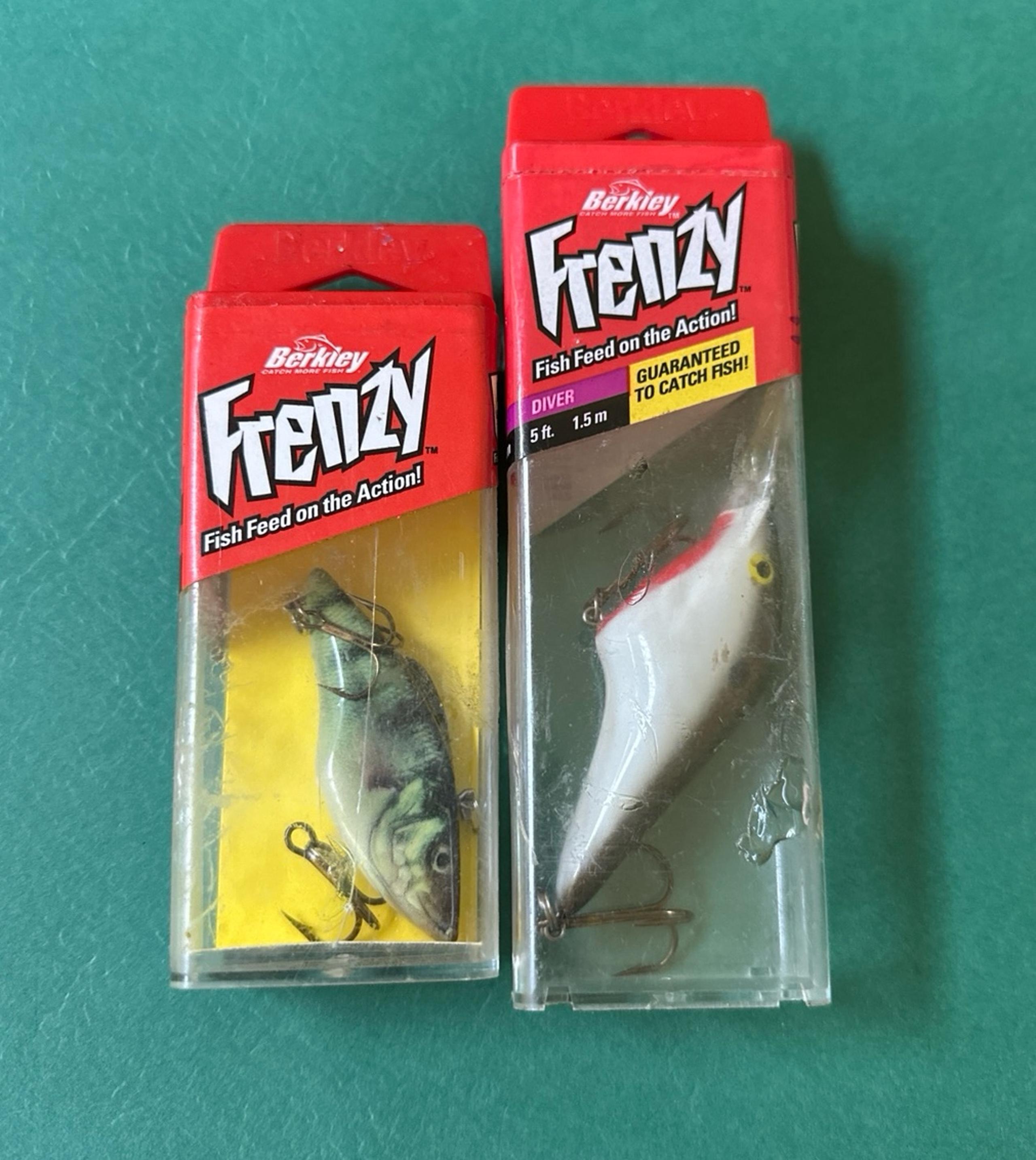 Assorted Berkley Frenzy Crankbait Fishing Lures (Lot of 2)