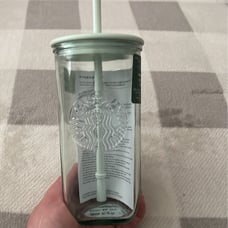 Starbucks 2023 mint recycle glass cup